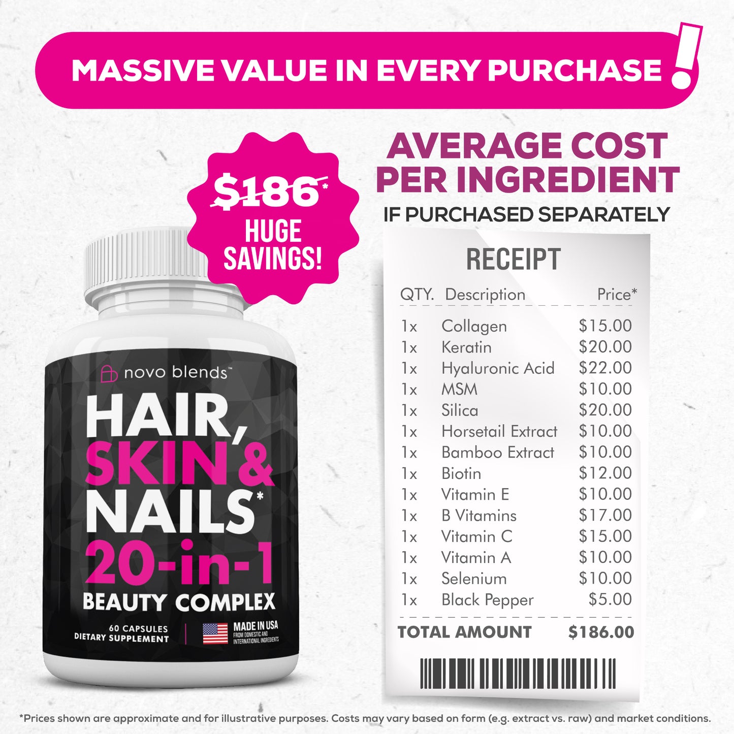 Hair, Skin & Nails 20-in-1 Beauty Complex